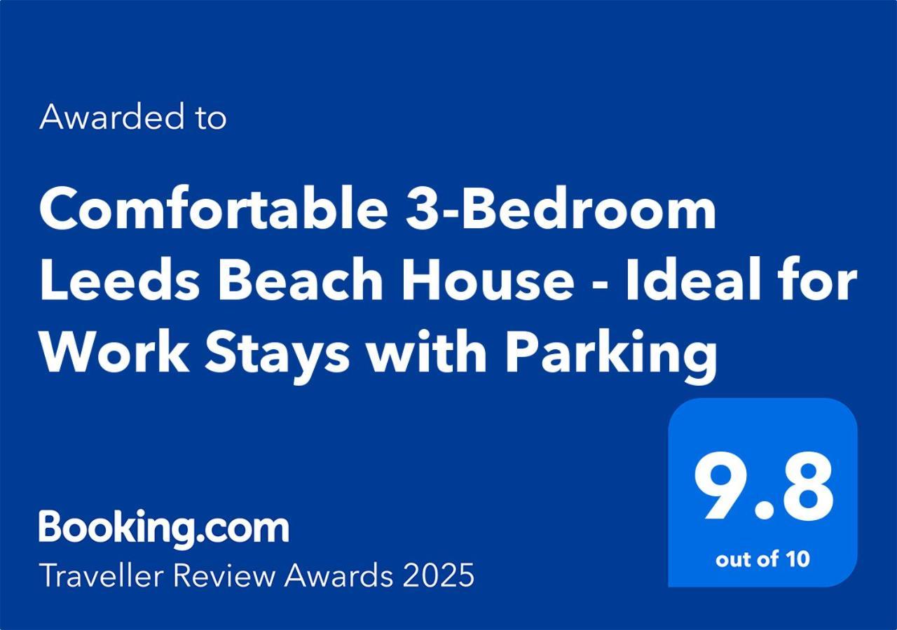 Comfortable 3 Bedrooms Leeds Beach House - Ideal For Family And Contractors - Free Parking For 2 Cars - Wifi - Large Tv In Bedrooms - Smart Light